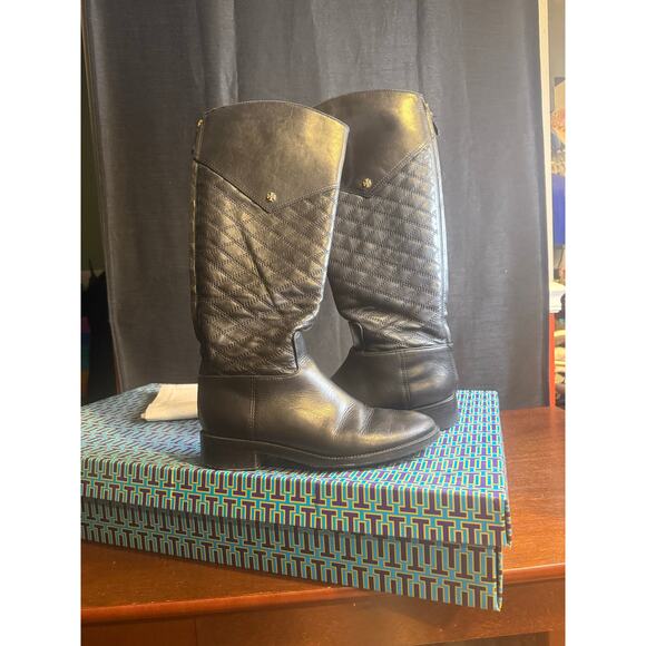 Tory Burch Claremont tall boots. - Picture 4 of 7